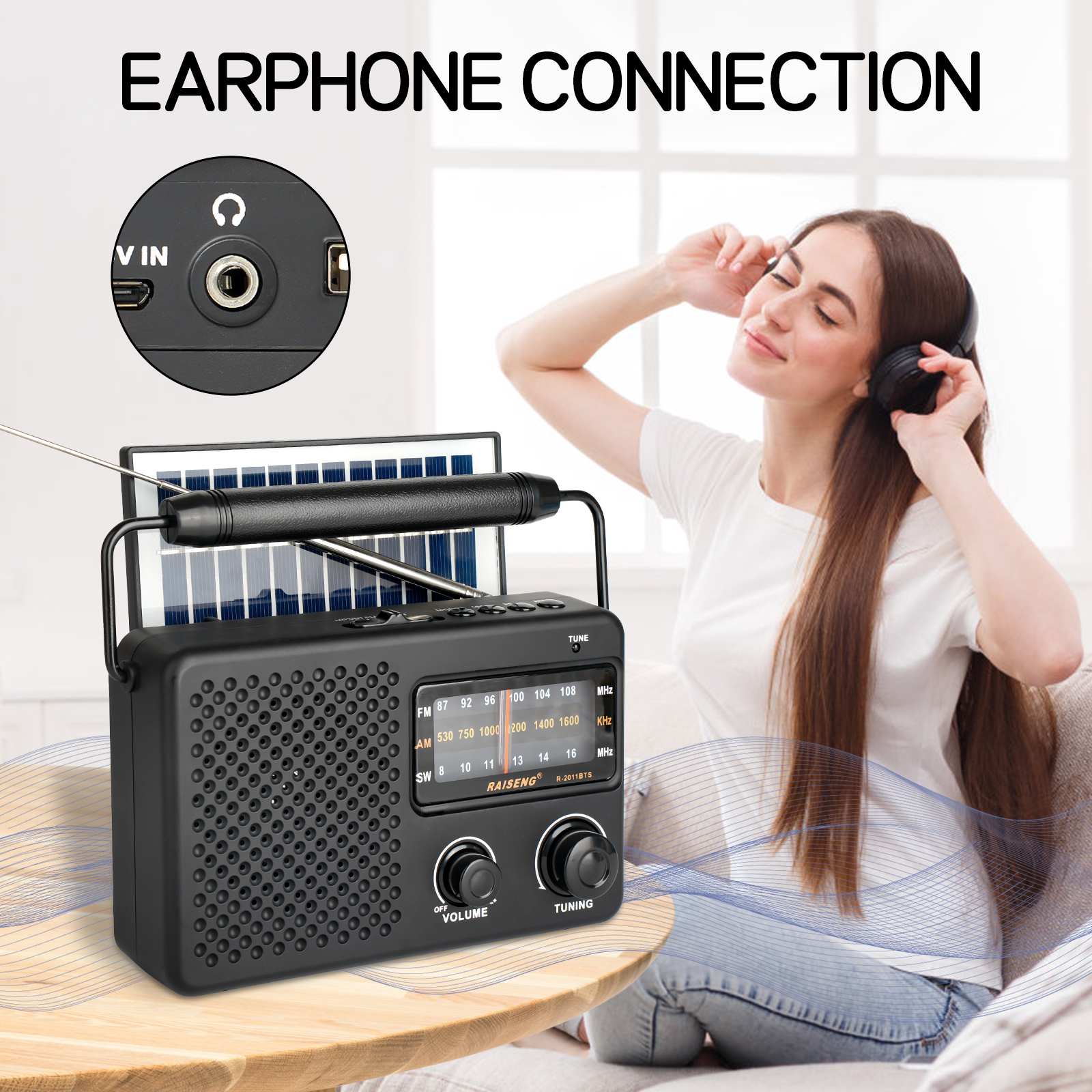 R-2011BTS portable radio AM FM – Outdoor Power Jack recenzja i cena